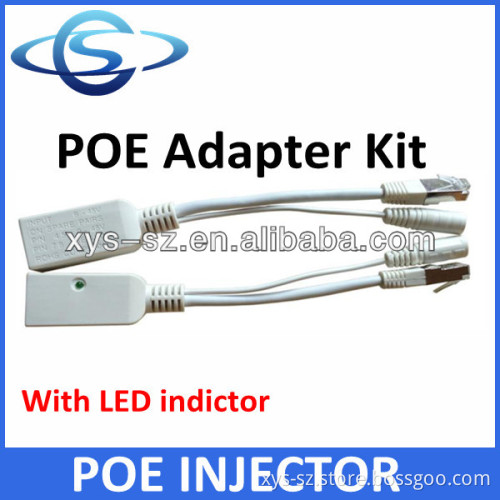 POE Adapter KIT POE Injector with led indicator